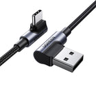 UGREEN Angled USB-C - USB 2.0 cable 480Mb/s 3A 3m black