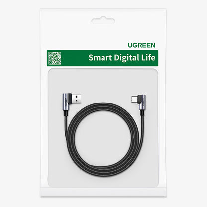 UGREEN Angled USB-C - USB 2.0 cable 480Mb/s 3A 3m black – image 5