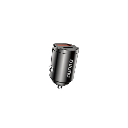 DUDAO Mini car charger for cigarette lighter socket 48W QC PD, black
