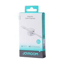 JOYROOM Organizer holder for cables and wires, magnetic, white - SET of 3 pcs. – image 5