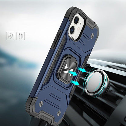 WOZINSKY Armored case for iPhone 14 Plus, Ring Armor magnetic holder, blue – image 7