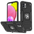 WOZINSKY Armored case for Samsung Galaxy A03, Ring Armor magnetic holder, black