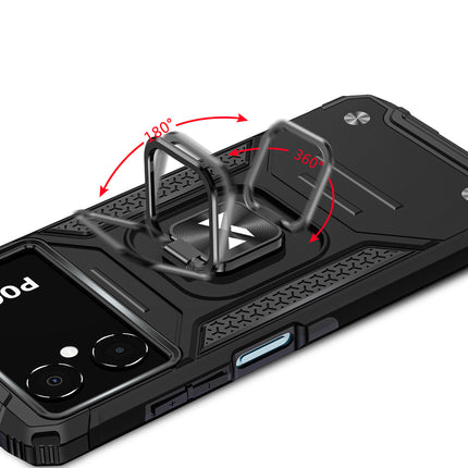 WOZINSKY Armored case for Samsung Galaxy A03, Ring Armor magnetic holder, black – image 5