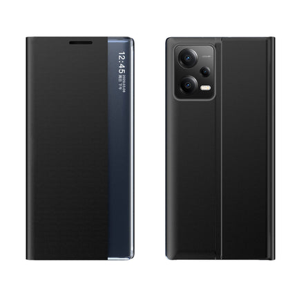 HURTEL Case cover with flap and stand for Xiaomi Redmi Note 12 5G / Poco X5 5G New Sleep Case black