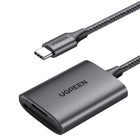 UGREEN SD microSD MMC TF USB-C 5Gb/s card reader - gray