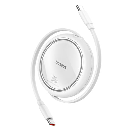 BASEUS Cable retractable retractable cable USB-C 100W Free2Draw Mini 1m white