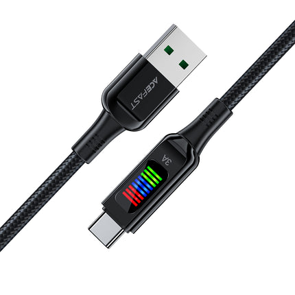 ACEFAST USB-A - USB-C cable 60W with 1.2m display, black – image 4