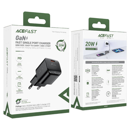 ACEFAST Mini GaN PD 20W USB-C mains charger, black – image 6