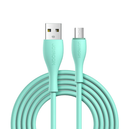 JOYROOM Cable USB-A - microUSB 3A, charging indicator, 2m green