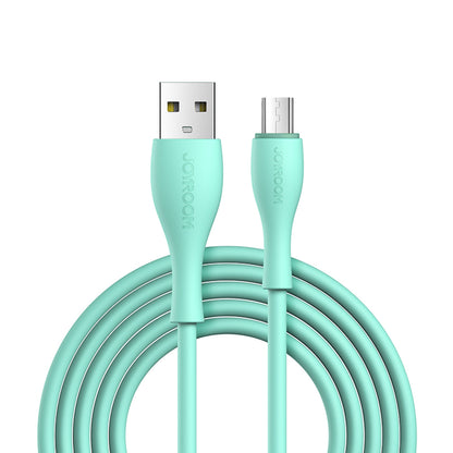 JOYROOM Cable USB-A - microUSB 3A, charging indicator, 2m green