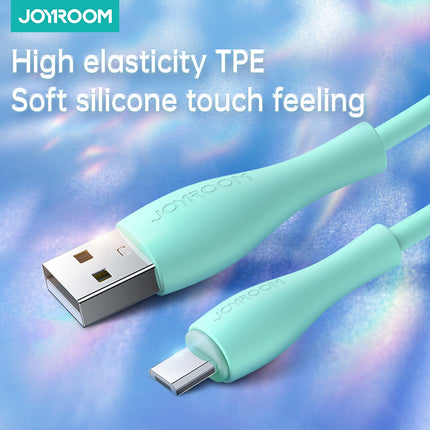 JOYROOM Cable USB-A - microUSB 3A, charging indicator, 2m green – image 2