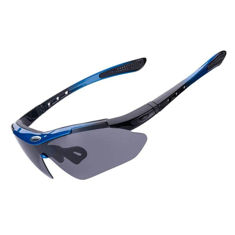 ROCKBROS Cycling glasses with polarization and UV 400 filter, blue
