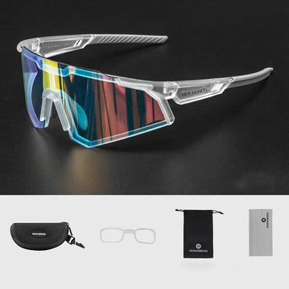 ROCKBROS Photochromic cycling glasses with UV 400 UVA and UVB filters, white – image 11