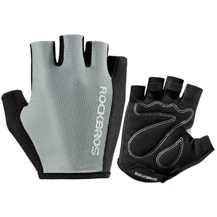 ROCKBROS Fingerless cycling gloves, size XXL, gray