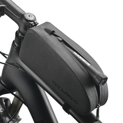 ROCKBROS Hard, waterproof bicycle frame bag. 1.6L black – image 9