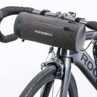 ROCKBROS Practical, waterproof bicycle bag attached to the handlebar, black
