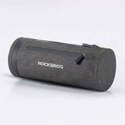 ROCKBROS Practical, waterproof bicycle bag attached to the handlebar, black – image 3