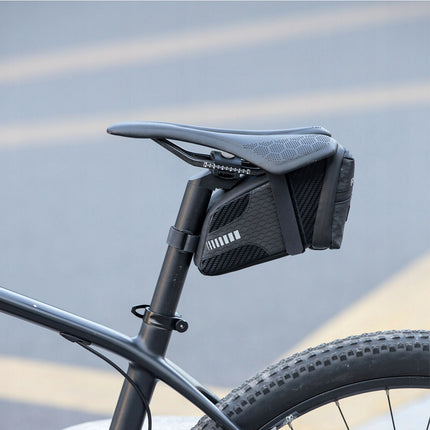 ROCKBROS Waterproof bicycle bag attached under the saddle, capacity 1.5L, black – image 10