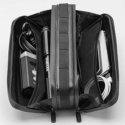ROCKBROS Hard, waterproof bicycle bag attached to the frame, 2.5L, black – image 2