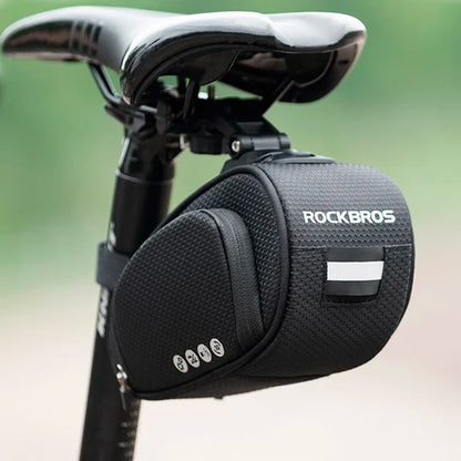 ROCKBROS Bicycle saddle bag with quick release, waterproof, black – image 10