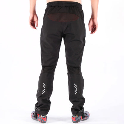 ROCKBROS Thermal cycling trousers, protection against water and wind, size L, black – image 3