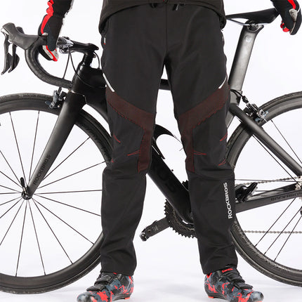 ROCKBROS Thermal cycling trousers, protection against water and wind, size L, black – image 9
