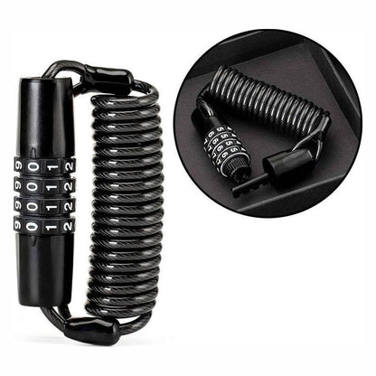 ROCKBROS Bicycle lock, code lock, 1.5 m rope - black – image 2