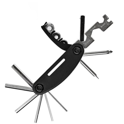 ROCKBROS 16in1 MultiTool for bicycle repair - black