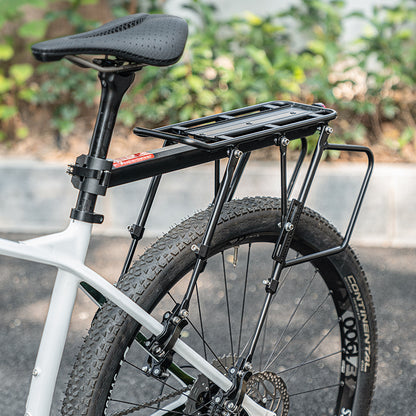 ROCKBROS Durable bicycle rack with shelf, saddle function and black LED rear light – image 3