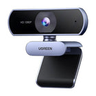 UGREEN Full HD webcam with microphones for Video USB-A recordings - gray