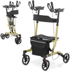 UNIPRODO Balcony four-wheeled folding for senior with a seat and bag up to 136kg