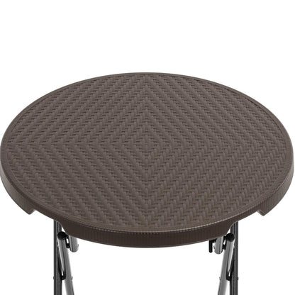 UNIPRODO Folding garden catering table, round, 79 x 110 cm, black – image 3
