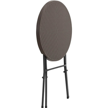 UNIPRODO Folding garden catering table, round, 79 x 110 cm, black – image 4