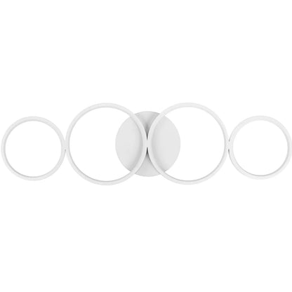 UNIPRODO Modern LED ceiling lamp with remote control - 4 white circles – image 4