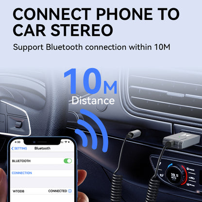 WOZINSKY Audio adapter with Bluetooth 5.3 receiver and AUX miniJack 3.5 mm connector and USB-A – image 6