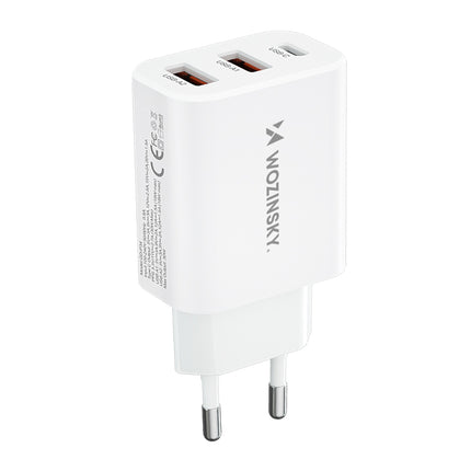 WOZINSKY Mains charger 100-240V 30W 2.4A 2x USB-A white – image 12