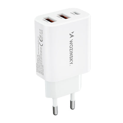 WOZINSKY Mains charger 100-240V 30W 2.4A 2x USB-A white – image 12