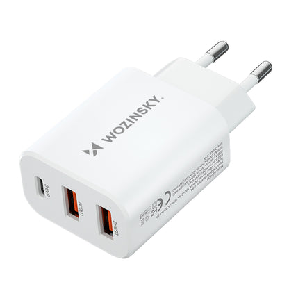 WOZINSKY Mains charger 100-240V 30W 2.4A 2x USB-A white – image 14
