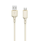 DUDAO SR USB-A - microUSB 5A reinforced cable, 1m, beige