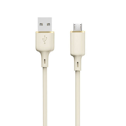 DUDAO SR USB-A - microUSB 5A reinforced cable, 1m, beige