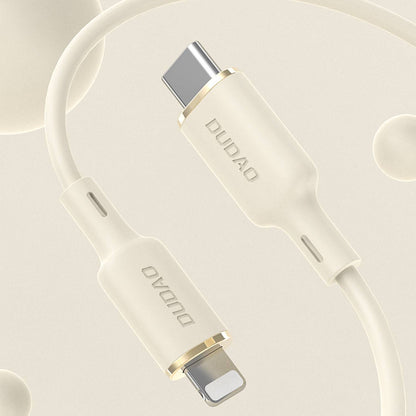 DUDAO SR reinforced cable for iPhone USB-C - Lightning 30W 1m beige – image 2