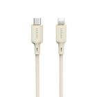 DUDAO SR reinforced cable for iPhone USB-C - Lightning 30W 2m, beige