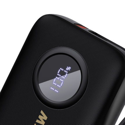 DUDAO Powerbank 10000mAh with USB-C / Lightning cables, black – image 2