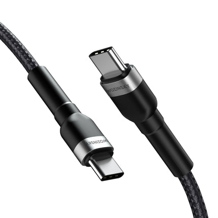 WOZINSKY Braided cable USB-C - USB-C PD 65W 1m black – image 10