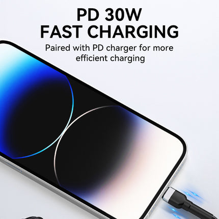 WOZINSKY Cable for iPhone USB-C - Lightning PD 30W 1m black – image 15