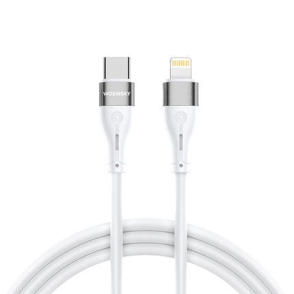 WOZINSKY Cable for iPhone USB-C - Lightning PD 27W 1m white