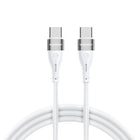 WOZINSKY Durable flexible cable USB-C - USB-C PD 65W 1m white