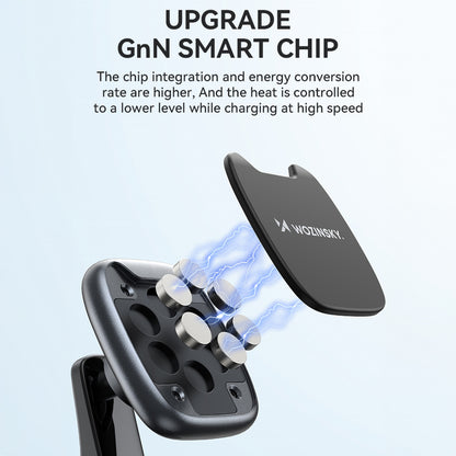 WOZINSKY Magnetic phone holder for car dashboard, black – image 5