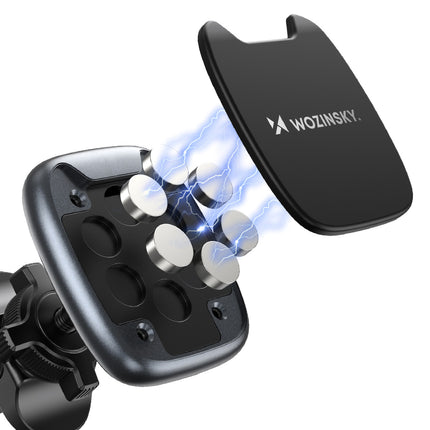 WOZINSKY Magnetic phone holder for car air vent, black – image 10