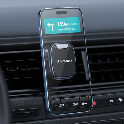 WOZINSKY Magnetic phone holder for car air vent, black – image 9